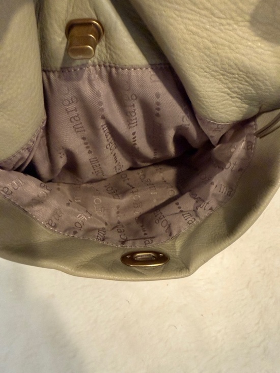 Margot new york shoulder - Gem Margot New York Soft Leather Hobo Shoulder Bag – Taupe / Sage Neutral
